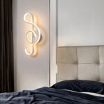 Melody of Light – Contemporary Curved Wall Lamp, Where Light Meets Art - Image 5