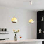 Modern creative teapot-shaped pendant light featuring a lens light source at the bottom-942 - Image 5