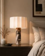 Modern Marble Table Lamp – Luxury Bedside & Living Room Lighting - Image 3