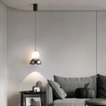 Modern creative gourd-shaped pendant light featuring a lens light source at the bottom-961 - Image 5