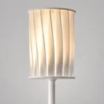 Pleated Glow White Outdoor Floor Lamp for Patio and Garden Lighting - Image 5