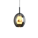 Modern minimalist style, oval pendant with lens light at the bottom-977