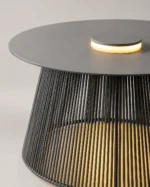 Nit Woven Solar Outdoor Floor Lamp for Patio and Garden Lounge Lighting - Image 5