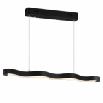 Modern Wave Linear Pendant Light | Minimalist LED Wave Chandelier