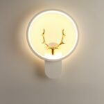 Minimalist Modular Wall Lights · Round / Square / Oval · Optional Antler Accents - Image 8