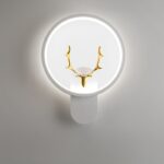 Minimalist Modular Wall Lights · Round / Square / Oval · Optional Antler Accents - Image 7