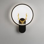 Minimalist Modular Wall Lights · Round / Square / Oval · Optional Antler Accents - Image 17