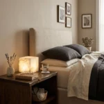 Snowflake Alabaster Glow Cube Lamp | Minimalist Stone LED Table Light - Image 3