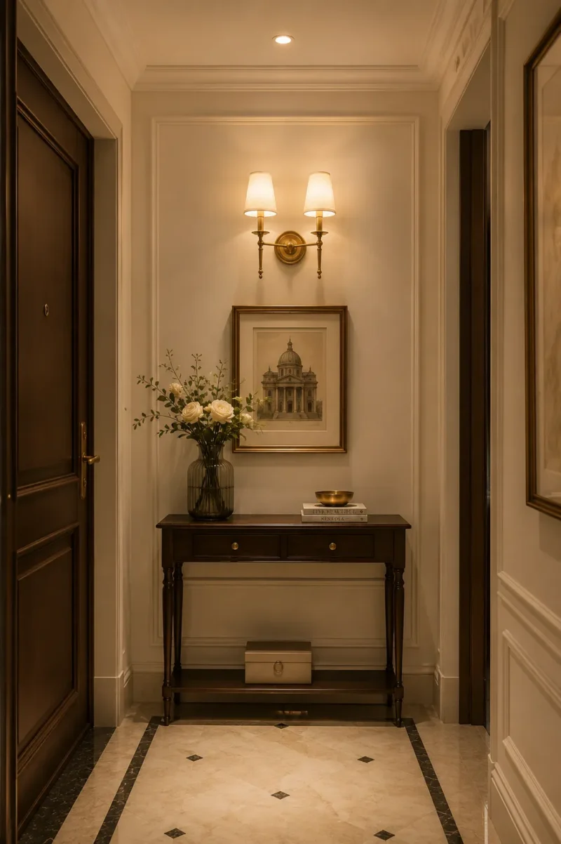 Brass Fabric Wall Light | Vintage Luxury Wall Sconce Antique Brass Decorative Lighting - Image 6