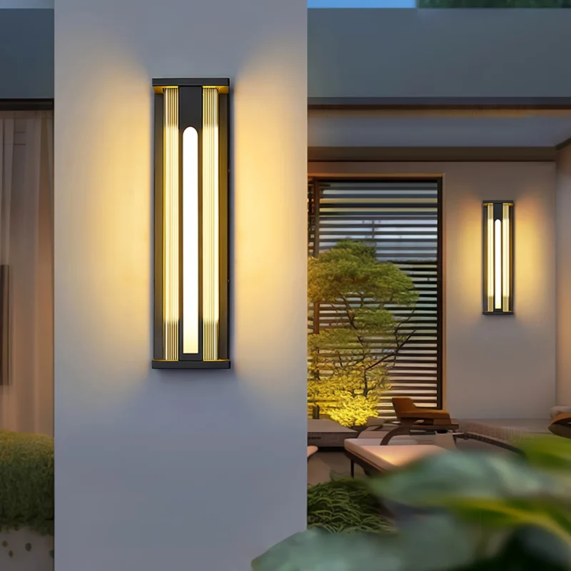 Modern Solar Outdoor Wall Light | Waterproof LED Wall Sconce 3000K - Image 2