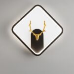 Minimalist Modular Wall Lights · Round / Square / Oval · Optional Antler Accents - Image 21