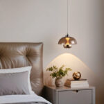 Dome Glass Mini Pendant. Bottom lens light source, sleek design.-1018 - Image 6