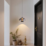 Dome Glass Mini Pendant. Bottom lens light source, sleek design.-1018 - Image 9