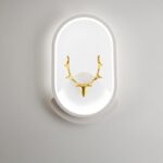 Minimalist Modular Wall Lights · Round / Square / Oval · Optional Antler Accents - Image 15