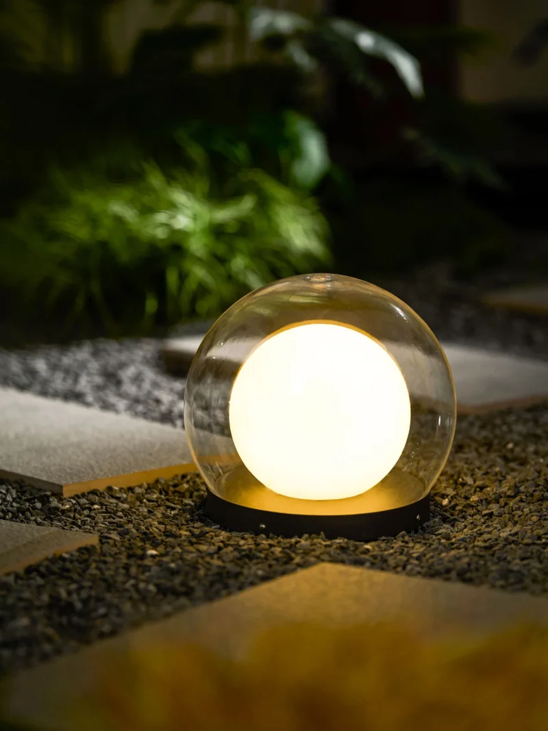 Solar Globe Landscape Light – Modern Outdoor LED Solar Garden Sphere Light 3000K - Image 4