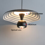 Light with Wavy Edge, Featuring Ambient Lens Spotlight at the Bottom - Image 4