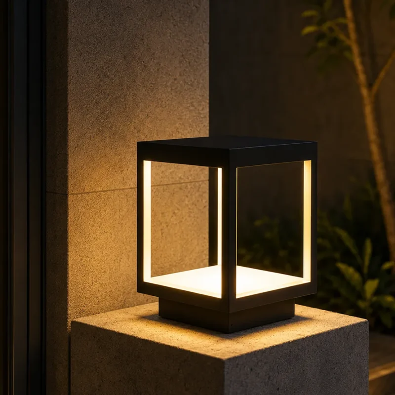 Modern Outdoor LED Pillar Light | Minimalist Garden Post Lamp - Image 3