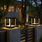 Modern Outdoor LED Pillar Light | Minimalist Garden Post Lamp - Image 2