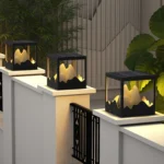 Modern Mountain Landscape Post Light | Outdoor Gate Pillar Light 3000K - Image 5