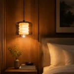 Modern Marble Glass Pendant Light | Luxury Stone LED Ceiling Light - Image 4