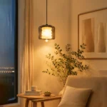 Modern Marble Glass Pendant Light | Luxury Stone LED Ceiling Light - Image 2
