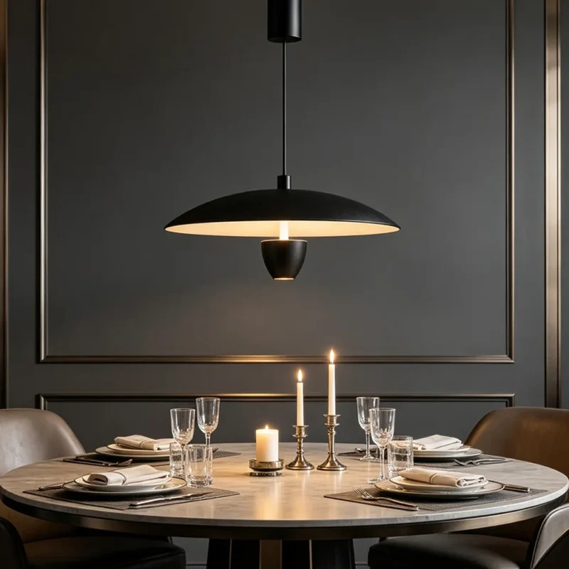 Modern Minimalist UFO Pendant Light | Adjustable LED Dining Chandelier - Image 3