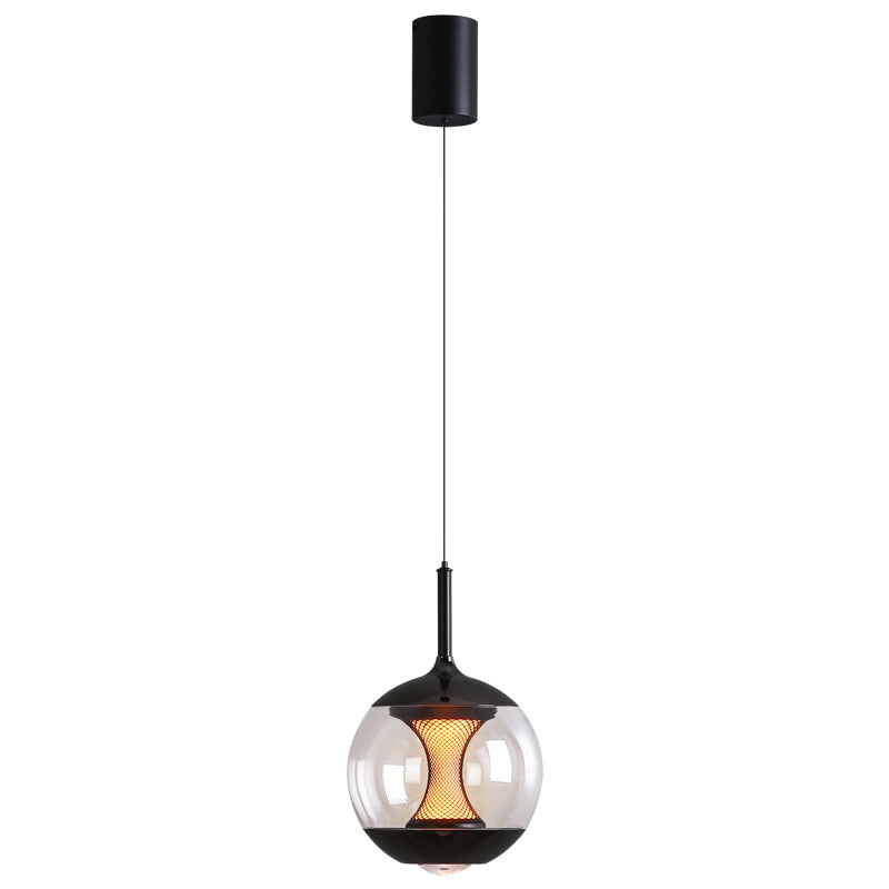 Spherical Glass Pendant Light. Premium electroplated finish, modern minimalist.-1016