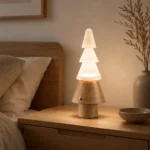 Nordic Tree Series Table Lamp – Wooden Sculptural LED Ambient Light - Image 5