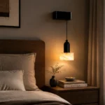 Aurora Adjustable Alabaster Wall Pendant Light – Modern Minimalist LED Sconce Series - Image 2