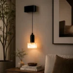 Aurora Adjustable Alabaster Wall Pendant Light – Modern Minimalist LED Sconce Series - Image 4
