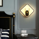 Minimalist Modular Wall Lights · Round / Square / Oval · Optional Antler Accents - Image 4
