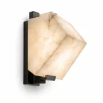 Natural Alabaster Wall Light – Modern Luxury Brass Wall Lamp (1–3 Heads)