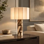 Modern Marble Table Lamp – Luxury Bedside & Living Room Lighting - Image 2