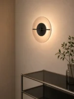 Modern Glass Wall Lamp | Delumina LED Wall Sconce Bedroom & Hotel Lighting - Image 2