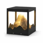 Modern Mountain Landscape Post Light | Outdoor Gate Pillar Light 3000K - Image 3