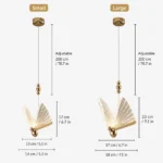 Butterfly Acrylic Pendant Light | Modern Decorative LED Ceiling Light - Image 4
