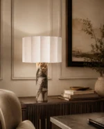 Modern Marble Table Lamp – Luxury Bedside & Living Room Lighting - Image 5
