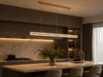 Champagne Gold Crystal Linear Pendant Light – Modern Kitchen Island Lighting - Image 3