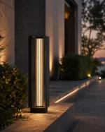 Frame Black Outdoor Post Lamp for Garden, Pathway and Villa Entrance Lighting - Image 5