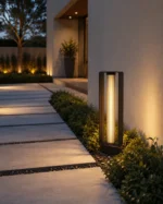 Frame Black Outdoor Post Lamp for Garden, Pathway and Villa Entrance Lighting - Image 4