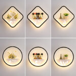 Minimalist Wall Light · Round / Square Options · Mickey / Swan / Eiffel Tower Accent