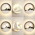 Round Themed Wall Sconces | Scenic & Artistic Designs