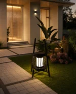 Grau Black Solar Outdoor Table Lamp for Garden and Patio Lighting - Image 3