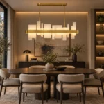 Amelie Modern Brass Linear LED Chandelier - Image 5