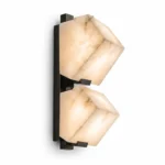 Natural Alabaster Wall Light – Modern Luxury Brass Wall Lamp (1–3 Heads) - Image 6