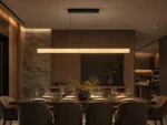 Cloud Stone Linear Pendant Light – Modern Marble LED Kitchen Island Lighting - Image 2
