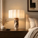 Modern Marble Table Lamp – Luxury Bedside & Living Room Lighting - Image 5