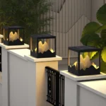 Modern Mountain Landscape Post Light | Outdoor Gate Pillar Light 3000K - Image 5