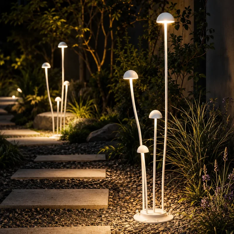 Modern Mushroom Outdoor Garden Light | Landscape Pathway LED Lamp - Image 5