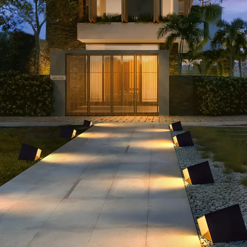 LED Geometric Wedge Landscape Light | Modern Outdoor Architectural Lamp - Image 4